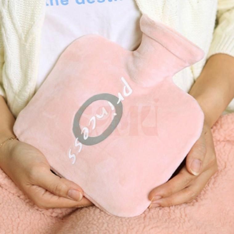 보온 물주머니 800ml 핑크색 발찜질기 복부찜질팩