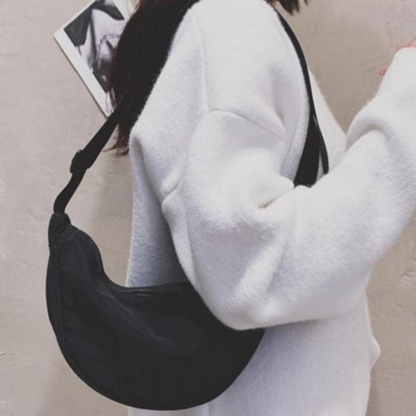 white 학생 데일리 나일론 가방 여행 크로스백 캐주얼