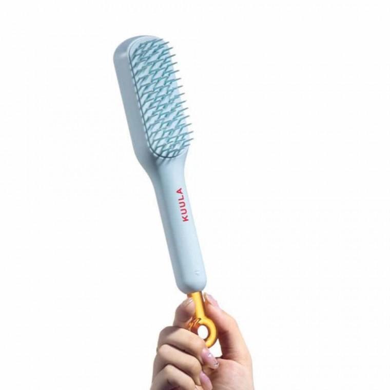 원터치 머리빗 헤어브러쉬 휴대용빗