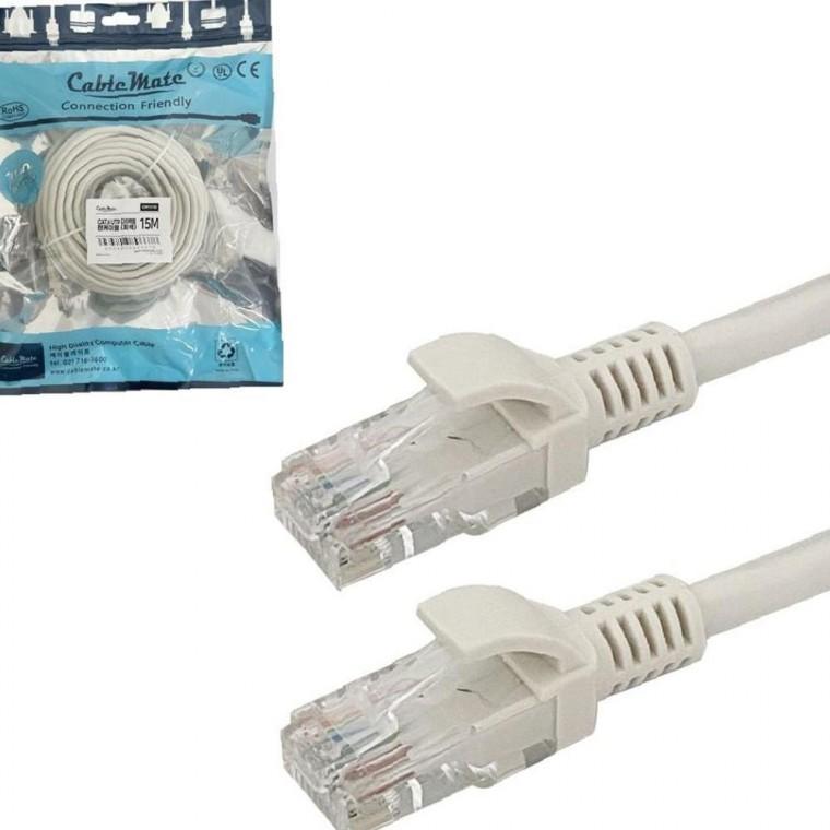 CAT6 UTP 클린 랜케이블 15M 기가 인터넷 랜선 연장선 연결