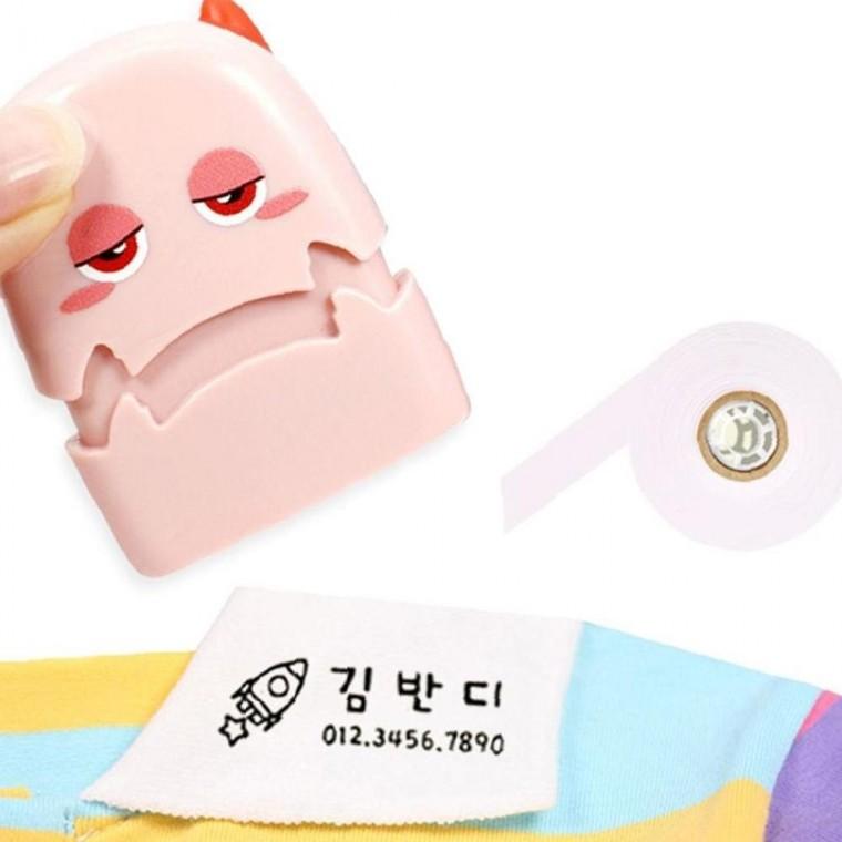자동 의류 슬림한 어린이집 옷 스탬프 도장 주문제작