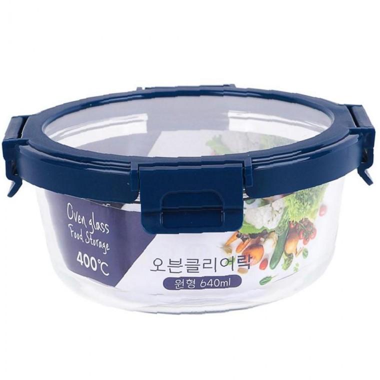 스탠다드 클리어락 오븐 밀폐 용기 - 원형 640ml