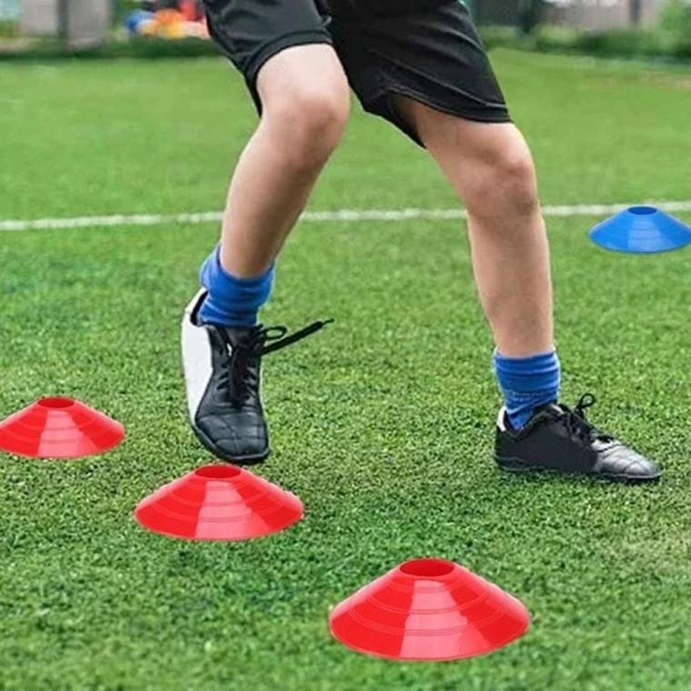 축구 트레이닝 세련된 접시콘 20p 축구연습 훈련용품 그물백