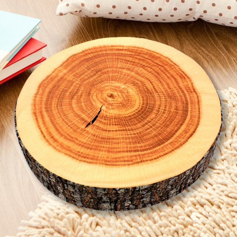 패브릭 통나무 무늬 방석(36cm×8cm)/재입고