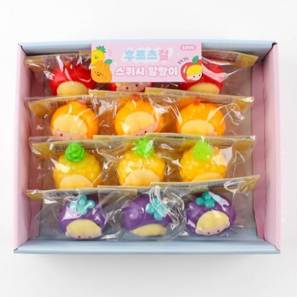 A] 2500 후르츠걸 스퀴시 말랑이 (12개세트)