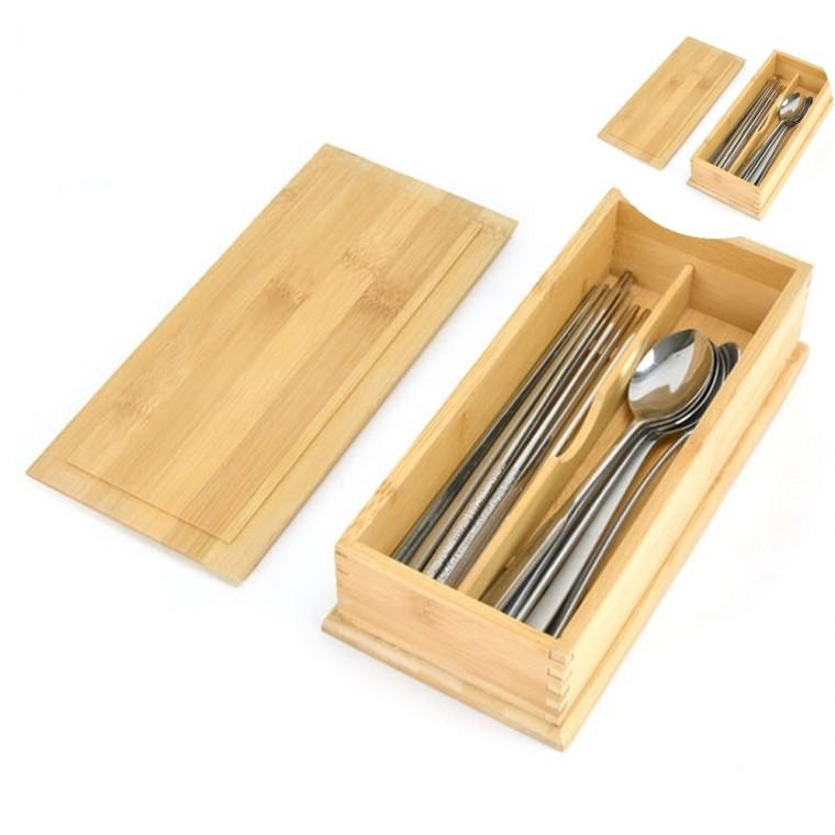 식당 대나무 수저함형 업소용대나무수저통 뚜껑수저통 식당용품