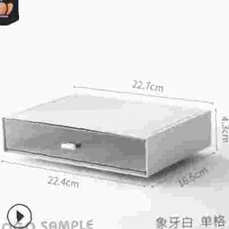 사무용품 적 정리수납함 화이트1칸