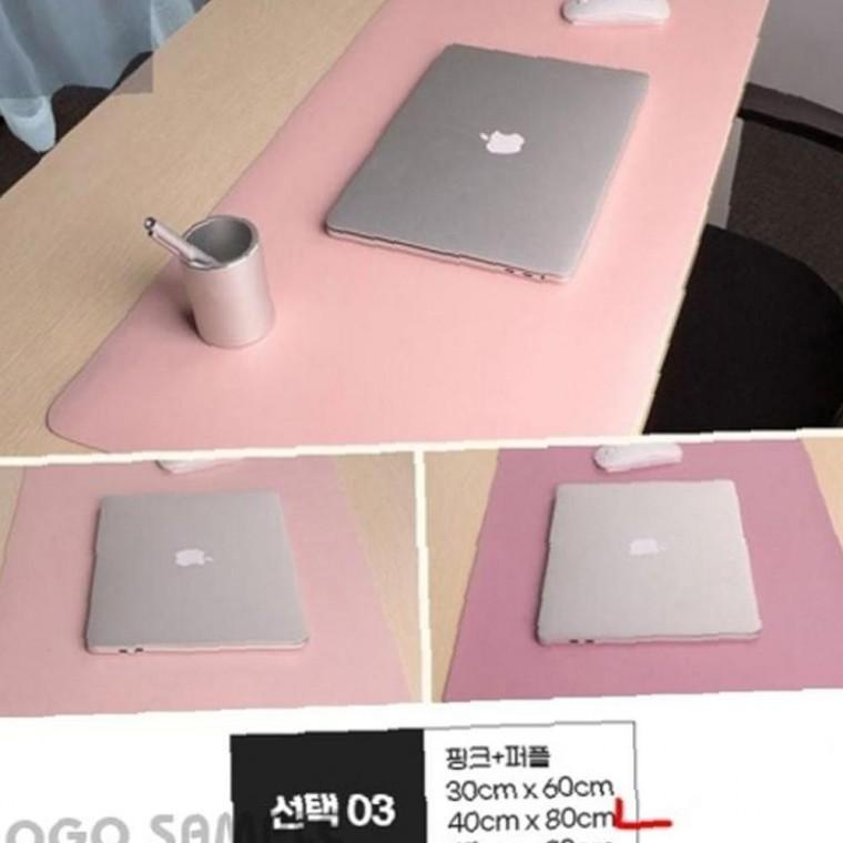 양면데스크패드 40x80 슬림한 핑크퍼플