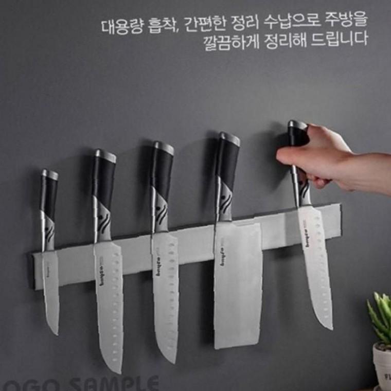 자석칼꽂이 블랙 매끈한 소