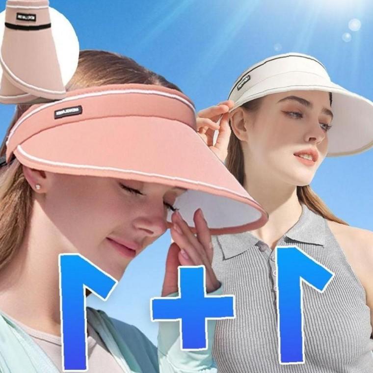 1+1 챙넓은 베이직 와이드 모자 돌돌이 여름 햇빛가리개 선캡