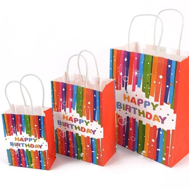 생일축하글씨 종이 선물백 선물포장가방 선물용백