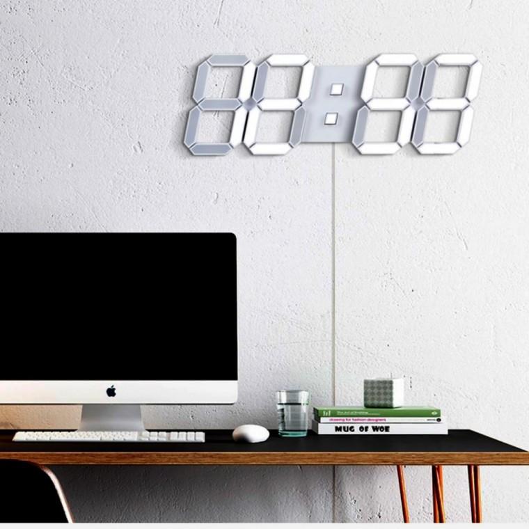 대형 LED 벽걸이시계 무소음 LED전자벽시계 무드등벽시계
