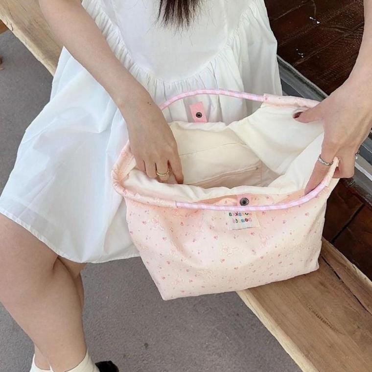 캐쥬얼백 데일리 핑크 래빗 숄더가방