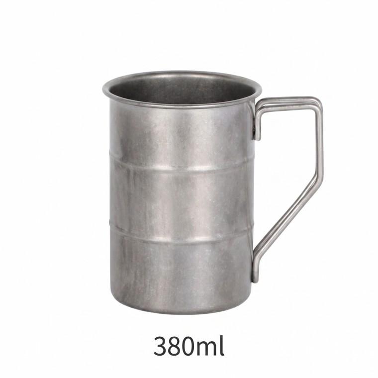 드럼통 캠핑컵 380ml/500ml 빈티지 스텐컵