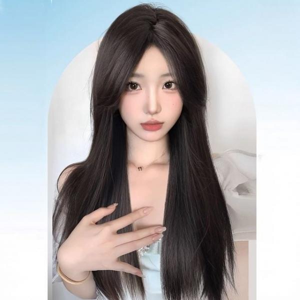 SD-251140 시스루뱅 긴생머리 원터치 슈켄 사이드뱅 가발
