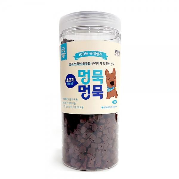 모모 애견간식 모모펫 멍묵멍묵 국내산 통간식 소프트져키 소고기 1kg