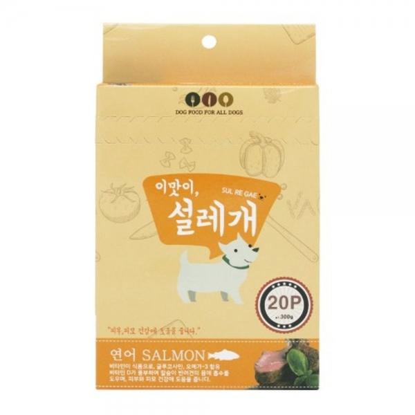 설레개 애견간식 설레개 연어 20P (피부피모)