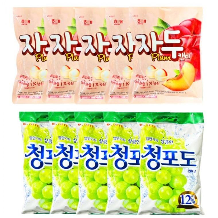 추억의사탕세트 자두맛사탕5개+청포도사탕5개