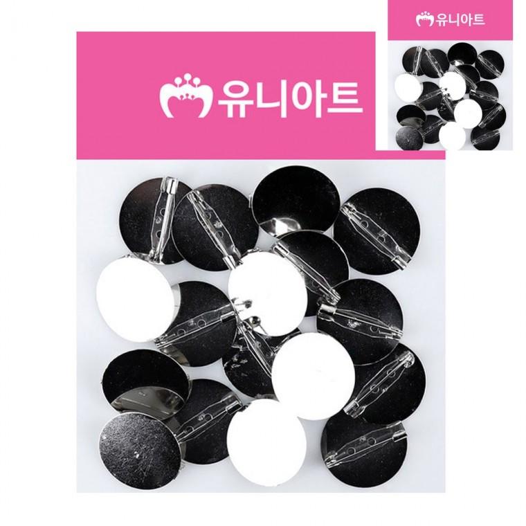 민자 코사지핀 25mm 옷브로치핀 뒤꽂이부자재 코사지핀부자재