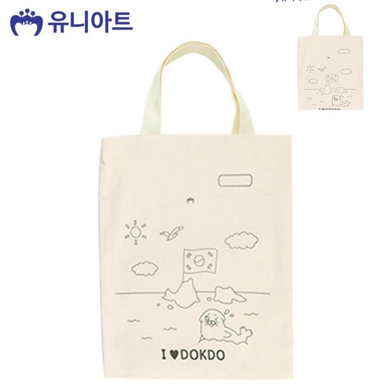 캔버스 그림가방 독도 나라사랑 캔버스백 가벼운쇼퍼백 여성천가방