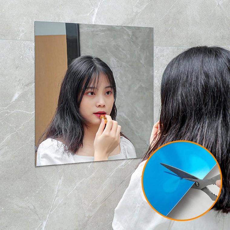 노 프레임 거울 시트지