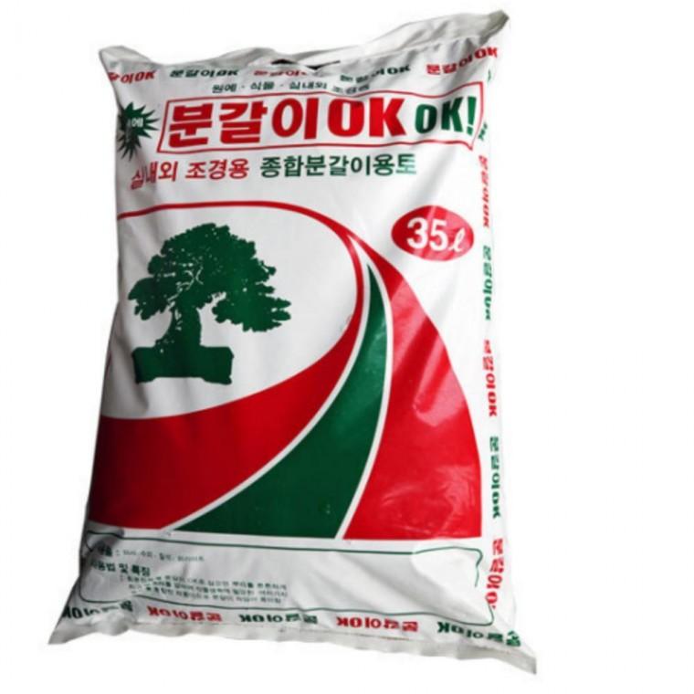 대용량 35L 실내외 조경용 분갈이 흙 용토 원예 배양토 상토 화분 식물