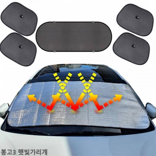 봉고3 햇빛가리개 햇빛차단 앞유리커버 차박 6종