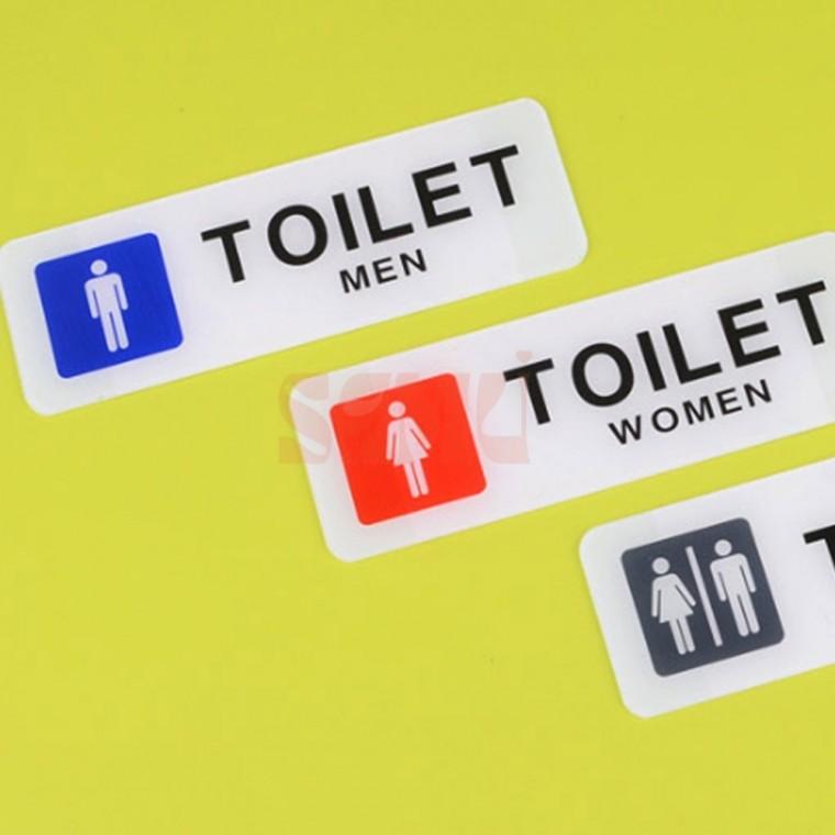 가로형 TOILET 아크릴표지판 화장실표시 화장실문구