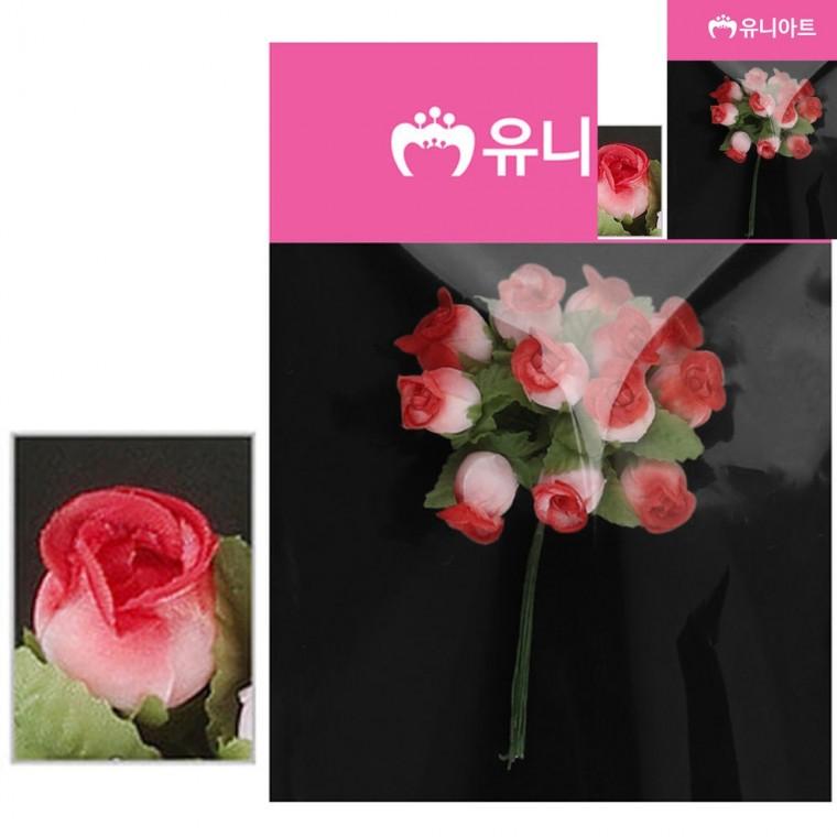 조화식물인테리어소품 가짜꽃다발 꽃다발조화 인테리어조화 가짜꽃소품 투톤 항장미 흰색 빨강