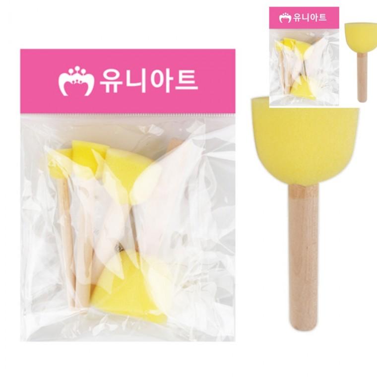 도장찍기 스펀지 4종세트 3번 미술교육 미술놀이 미술만들기