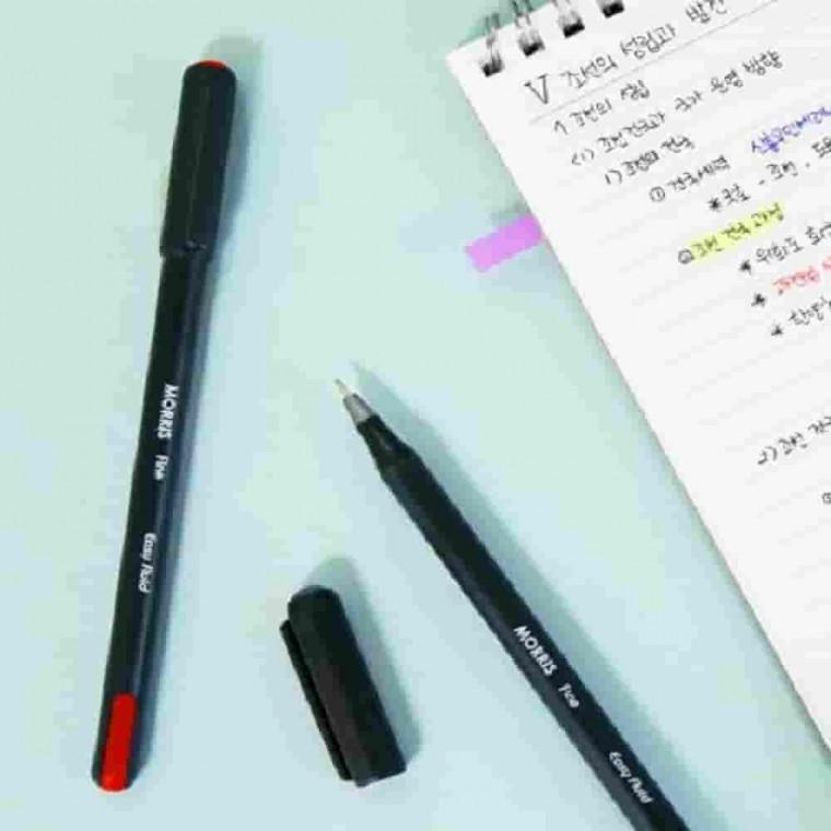 이지플루이드 적색 사무실볼펜 빨간볼펜 고시생볼펜 공시생볼펜