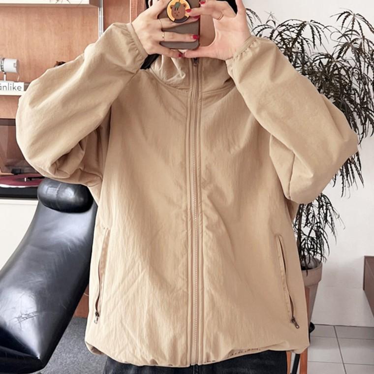 여성 여자 집업 자켓 점퍼 가을 겨울 캐주얼 기본 베이직 데일리 긴팔 캐주얼 오버핏 아우터 소품 용품