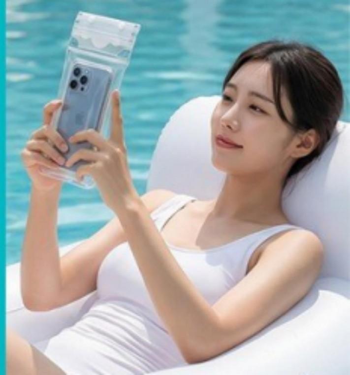 휴양지 워터파크방수팩 수납 여름 물놀이 스마트폰 방수팩 1+1