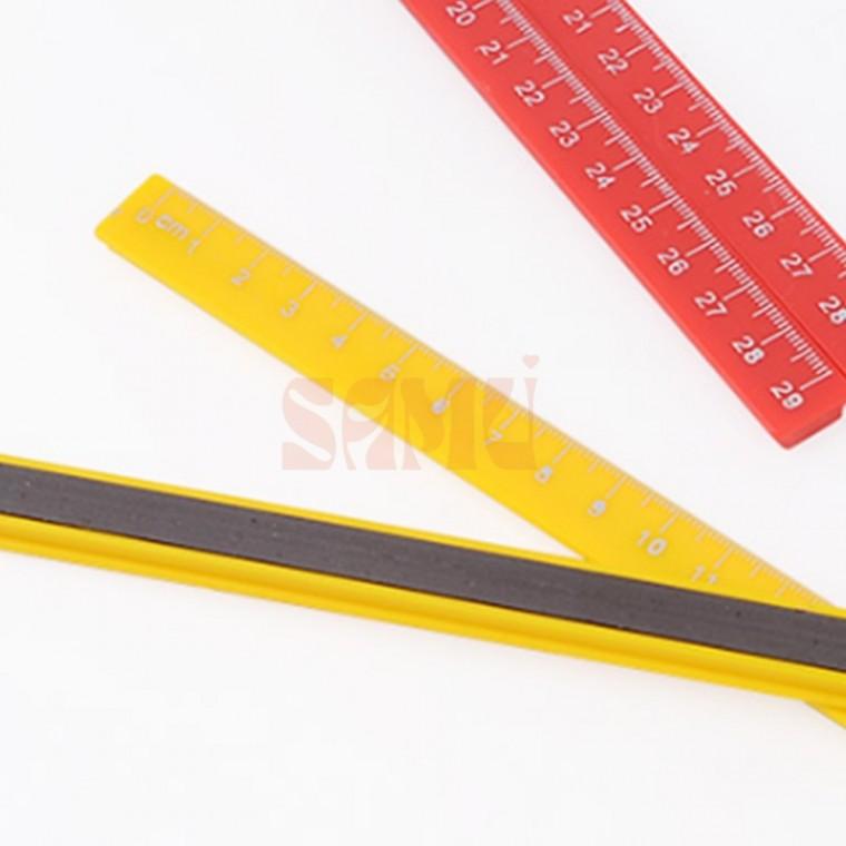 컬러 자석자 19cm 29cm 플라스틱자석자 선긋기용