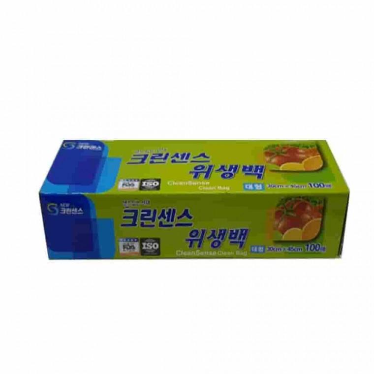 위생백 대형 100매 일회용봉투 냉동보관 뽑아쓰는비닐 식재료보관 야채보관