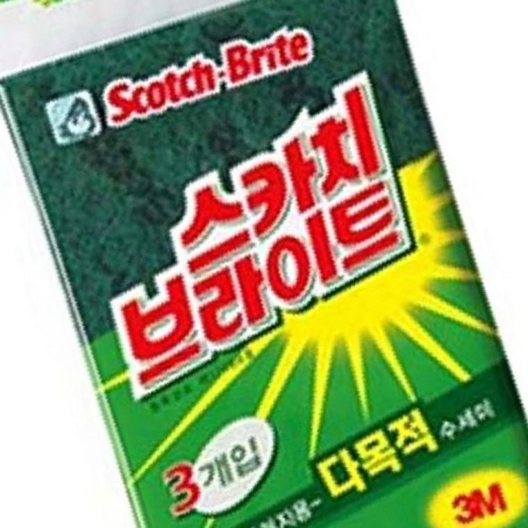 3M 스카치 브라이트 AL270 다목적 수세미 중 3p 스폰지수세미 부억수세미 가정용수세미 주방수세미 다목적