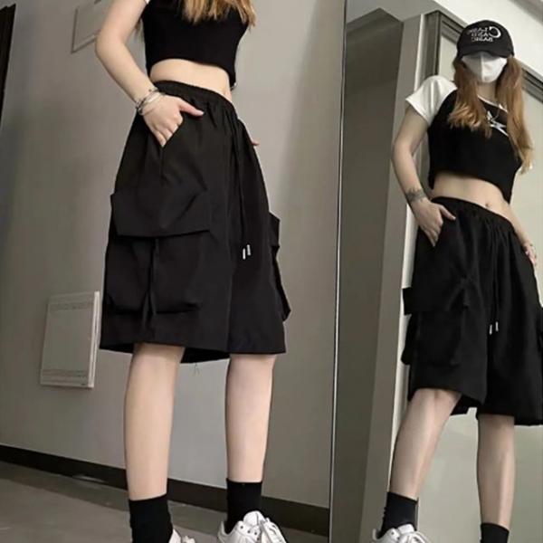 카고 버뮤다 여름 여성 5부 포켓 반바지