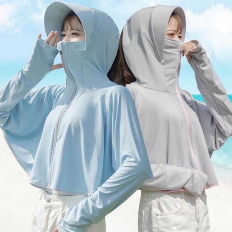 후드 썬캡 여성썬캡 여자후드집업
