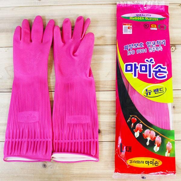 [도매포유]마미손 고무장갑 뉴밴드 L 핑크