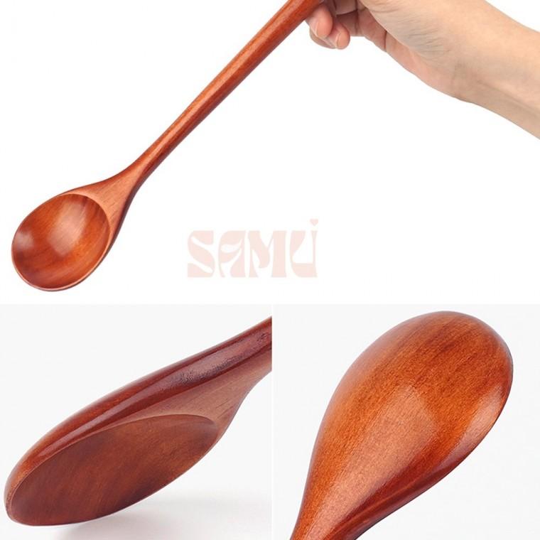 원목 롱스푼 33cm 홈카페 티스푼