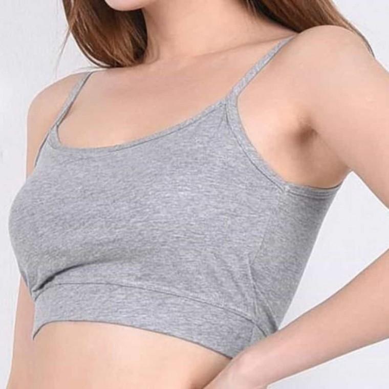 면 일자 탑 브라 검정브라탑 여성스포츠브라 홀겹브라