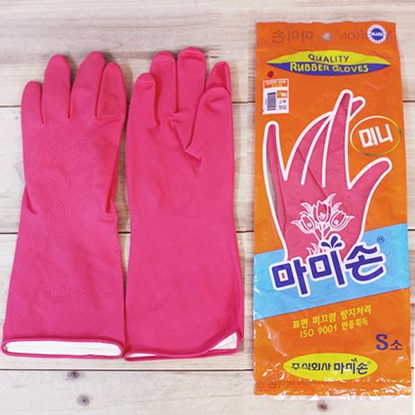 [도매포유]마미손 고무장갑 미니 S 핑크