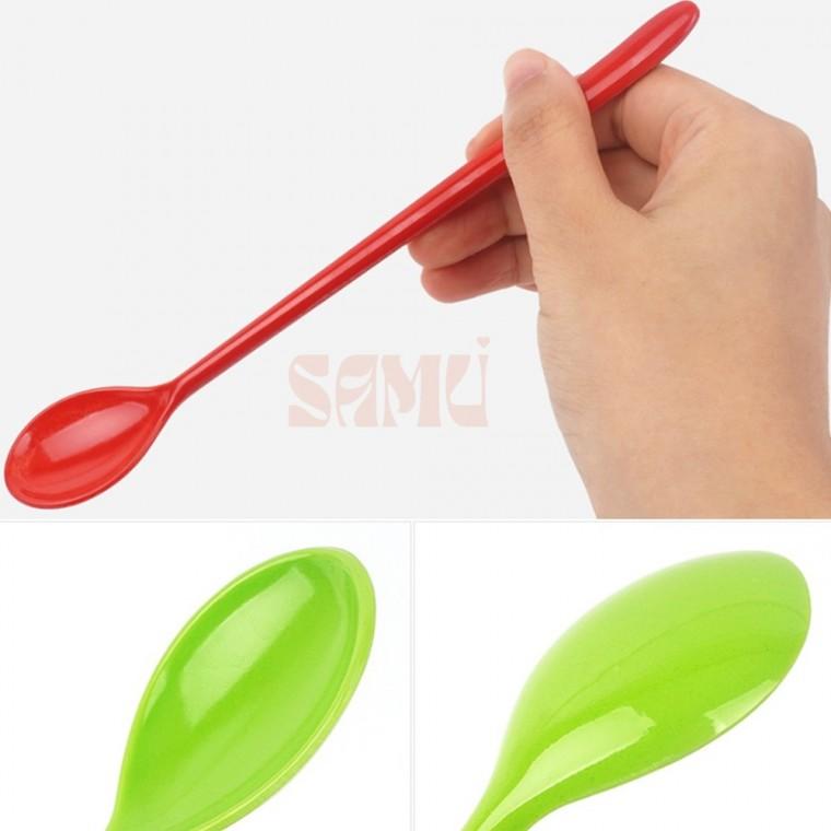 멜라민 롱스푼 빙수수저 야외용