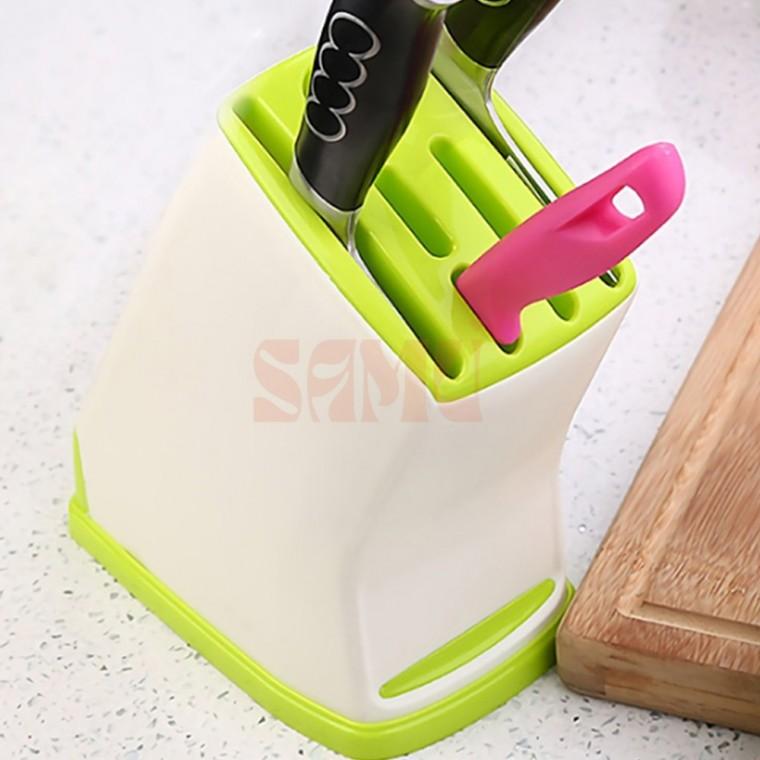 컬러 칼꽂이 칼집 주방칼진열대 가위꽂이
