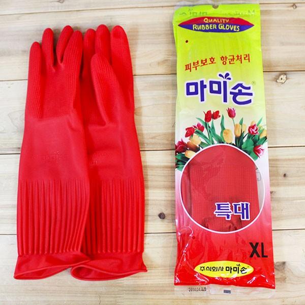 [도매포유]마미손 고무장갑 특대 XL 레드