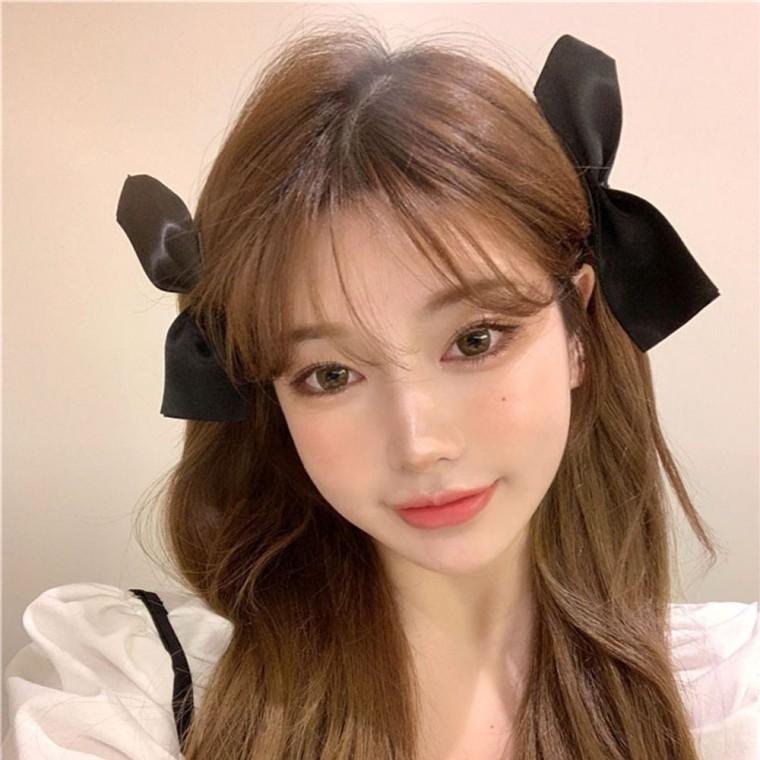 리본머리핀 헤어집게핀 머리띠 리본머리끈