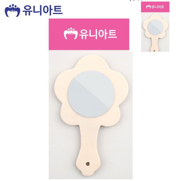 그리기 거울 꽃5잎 유아만들기재료 팬시우드만들기 거울만들기