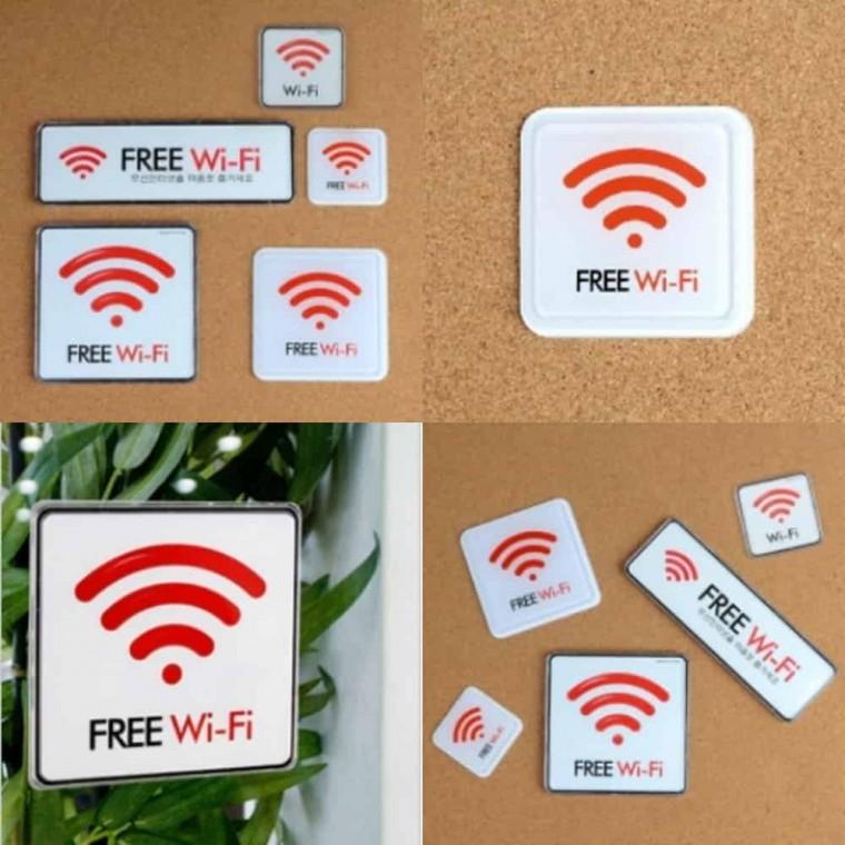 Free Wi-Fi 와이파이표지판 와이파이사인 와이파이팻말 와이파이표시 와이파이안내 와이파이안내판