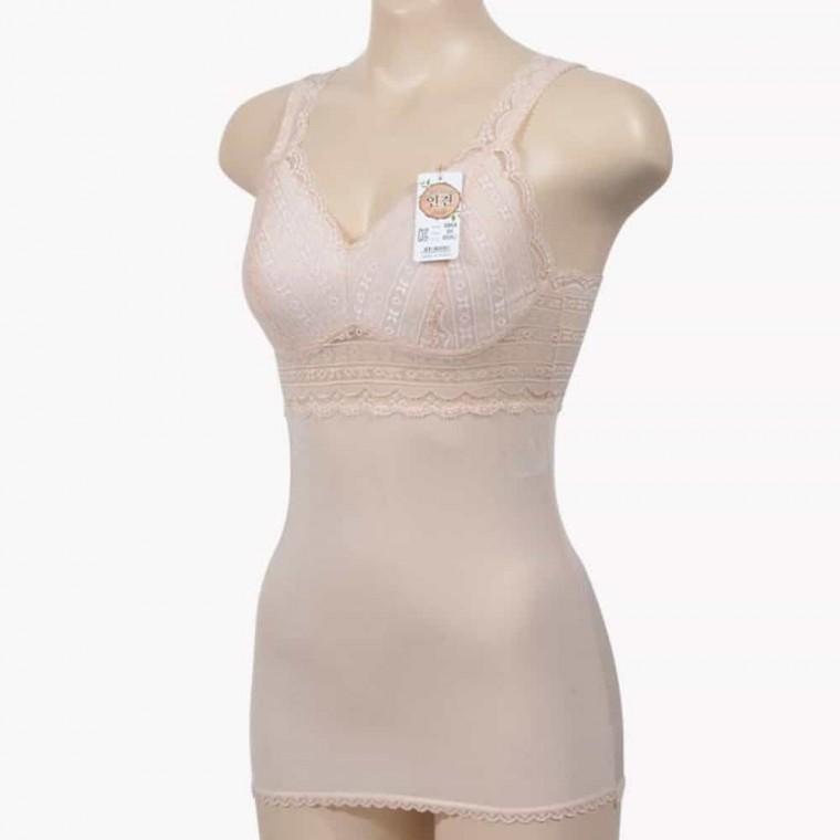 레이스 캡 브라런닝 언더웨어 여성끈런닝 끈나시