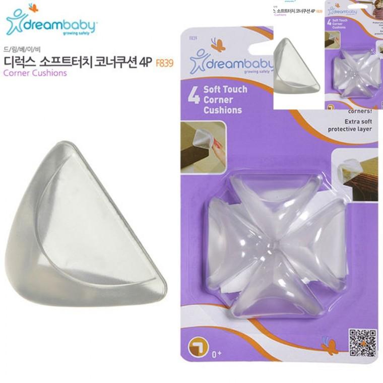 디럭스 소프트터치 코너쿠션 4p 모서리보호대투명 투명코너보호대 가구모서리보호대